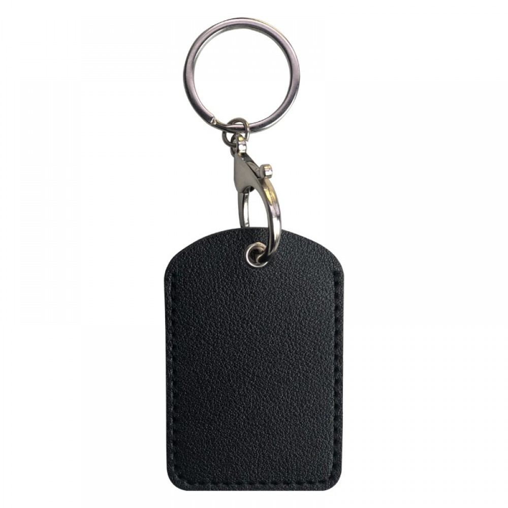 Small Rectangle PU Keytag Case PU Card Case Card Holder Access Control Card Sleeve with Logo
