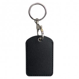 Small Rectangle PU Keytag Case PU Card Case Card Holder Access Control Card Sleeve with Logo