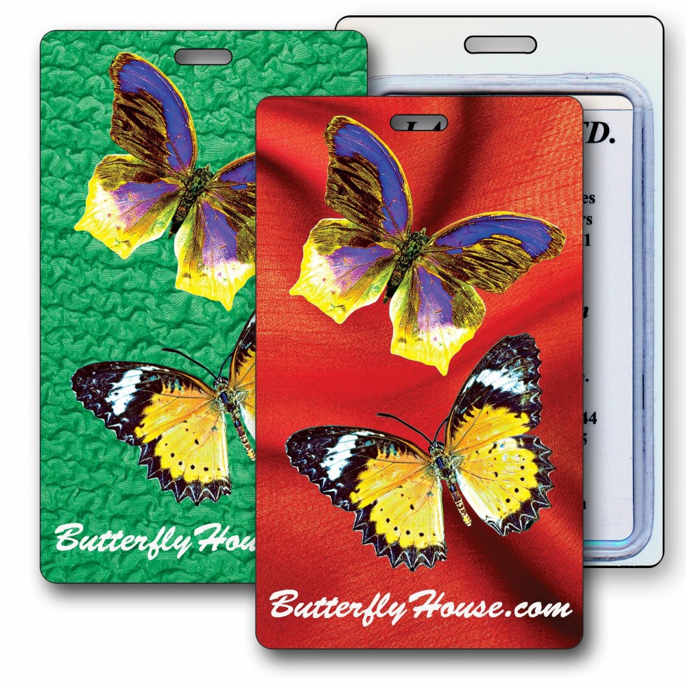 3D Lenticular Butterflies Stock Image Luggage Tag (Imprinted) Custom Imprinted 3D Lenticular Butterflies Stock Image Luggage Tag (Imprinted) Custom Imprinted