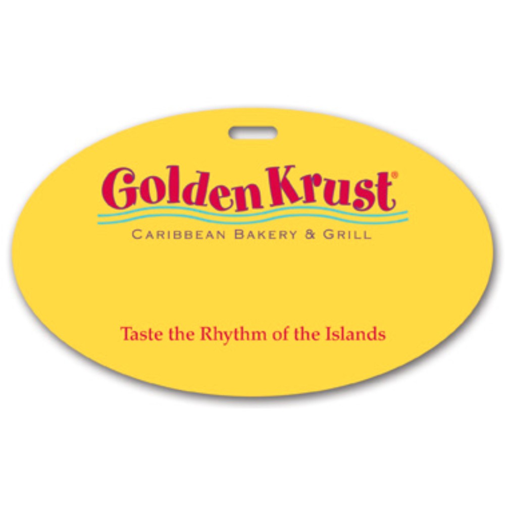 Logo Branded Full Color Write On Tag (Oval 3"x5") Logo Branded Full Color Write On Tag (Oval 3"x5")