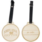 Wood Golf Bag Tags - 2 1/2" H x 2 1/2" W with Logo