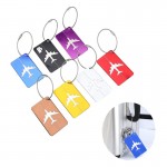 Aluminum Airplane Pattern Travel Luggage Tag / Creative Tag Logo Branded