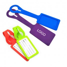 Logo Branded Silicone Luggage Tag  Logo Branded Silicone Luggage Tag