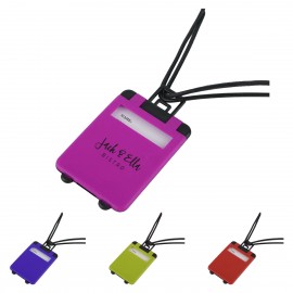 Logo Branded Suitcase Shaped Luggage Tag Charm  Logo Branded Suitcase Shaped Luggage Tag Charm