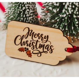 Custom Hardwood Gift Tags