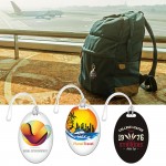 Personalized Digital Mini Oval Bag Tag 3x2