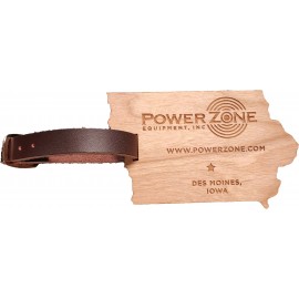 Logo Branded 3" x 4" - Iowa Hardwood Luggage Tags