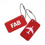 Custom Imprinted Aluminum Airplane Design Luggage Tag