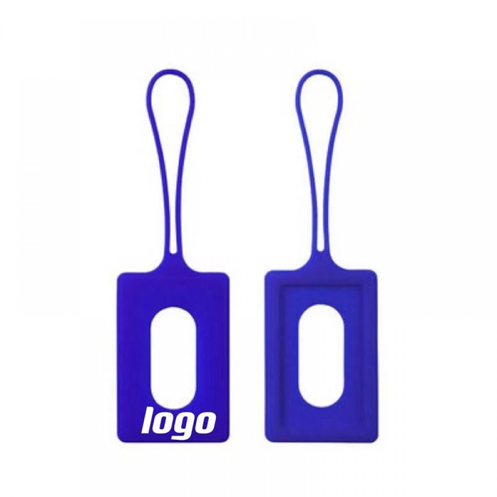 Logo Branded Silicone Luggage Tag