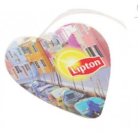 Heart Luggage Tag with Logo