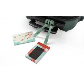 Promotional LVL Vegan Leather Luggage Tag  Promotional LVL Vegan Leather Luggage Tag