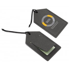 Custom Leather Luggage Tag - 5.25"x3"  Custom Leather Luggage Tag - 5.25"x3"
