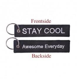Double-sided Embroidery 1 Color Luggage Tag with Logo