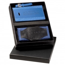 Logo Branded Majestic Luggage Tag & Handle Wrap Set