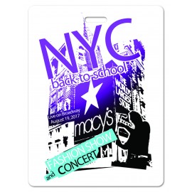Customized USA Made Laminated Event Tag (3"x4") Rectangle