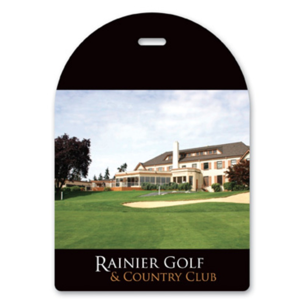 Logo Branded Laminated Event Tag (3.5"x5") Arch top Logo Branded Laminated Event Tag (3.5"x5") Arch top