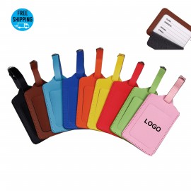 Promotional Vivid Color PU Leather Luggage Bag Tag  Promotional Vivid Color PU Leather Luggage Bag Tag