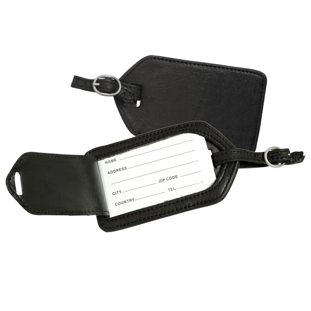 Logo Branded Navajo Canyon Leather Luggage Tag