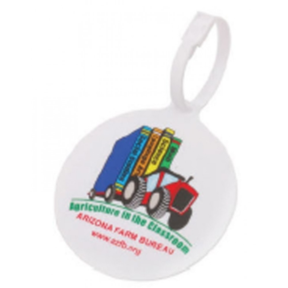 Circle Luggage Tag Custom Printed Circle Luggage Tag Custom Printed