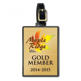 Premium Bag Tag w/Metal Insert with Logo