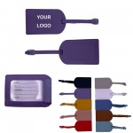 MOQ 100 Name ID Leather Luggage Tag with Logo
