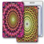 3D Lenticular Zoom Color Stock Image Luggage Tag (Imprinted) Custom Printed