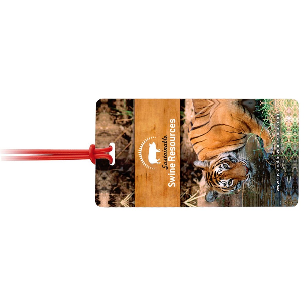 Custom Printed Instalam Self Laminating Tag - 4CP Custom Printed Instalam Self Laminating Tag - 4CP