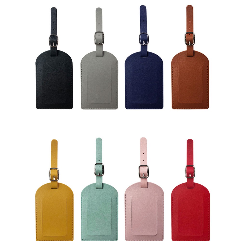 Logo Branded Custom Luggage Tags with Full Back Privacy Cover