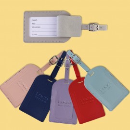 Customized Vegan Leather Luggage Tags With Logo