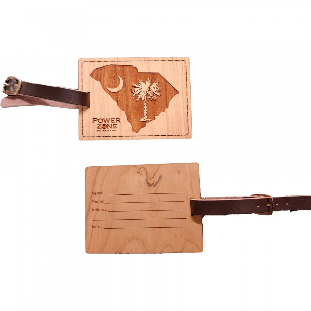 Hardwood State Luggage Tags with Logo