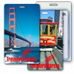Logo Branded 3D Lenticular San Francisco/ Cable Car Stock Image Luggage Tag (Imprinted)