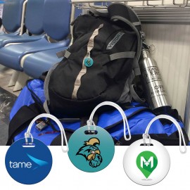 Digital Mini Round Bag Tag 2X2 with Logo