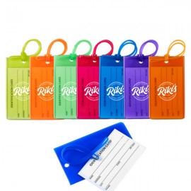 Translucent Luggage Tag with Logo Translucent Luggage Tag with Logo