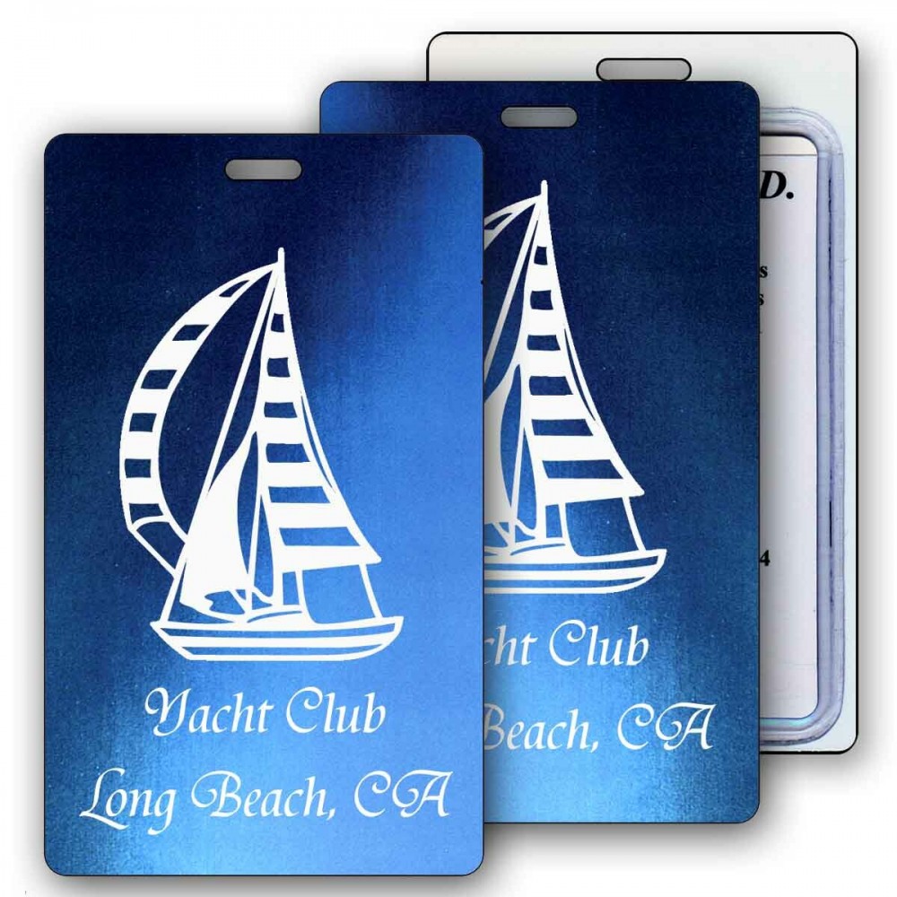 Lenticular Blue/Black Changing Colors Luggage Tag (Custom) Custom Printed Lenticular Blue/Black Changing Colors Luggage Tag (Custom) Custom Printed