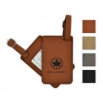 Logo Branded Leatherette Luggage Tag - Rectangle (4.25"x2.75")