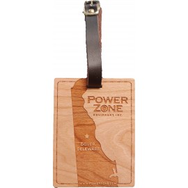 3" x 4" - Delaware Hardwood Luggage Tags with Logo