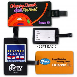 Promotional PVC Luggage Tag w/Paper Insert