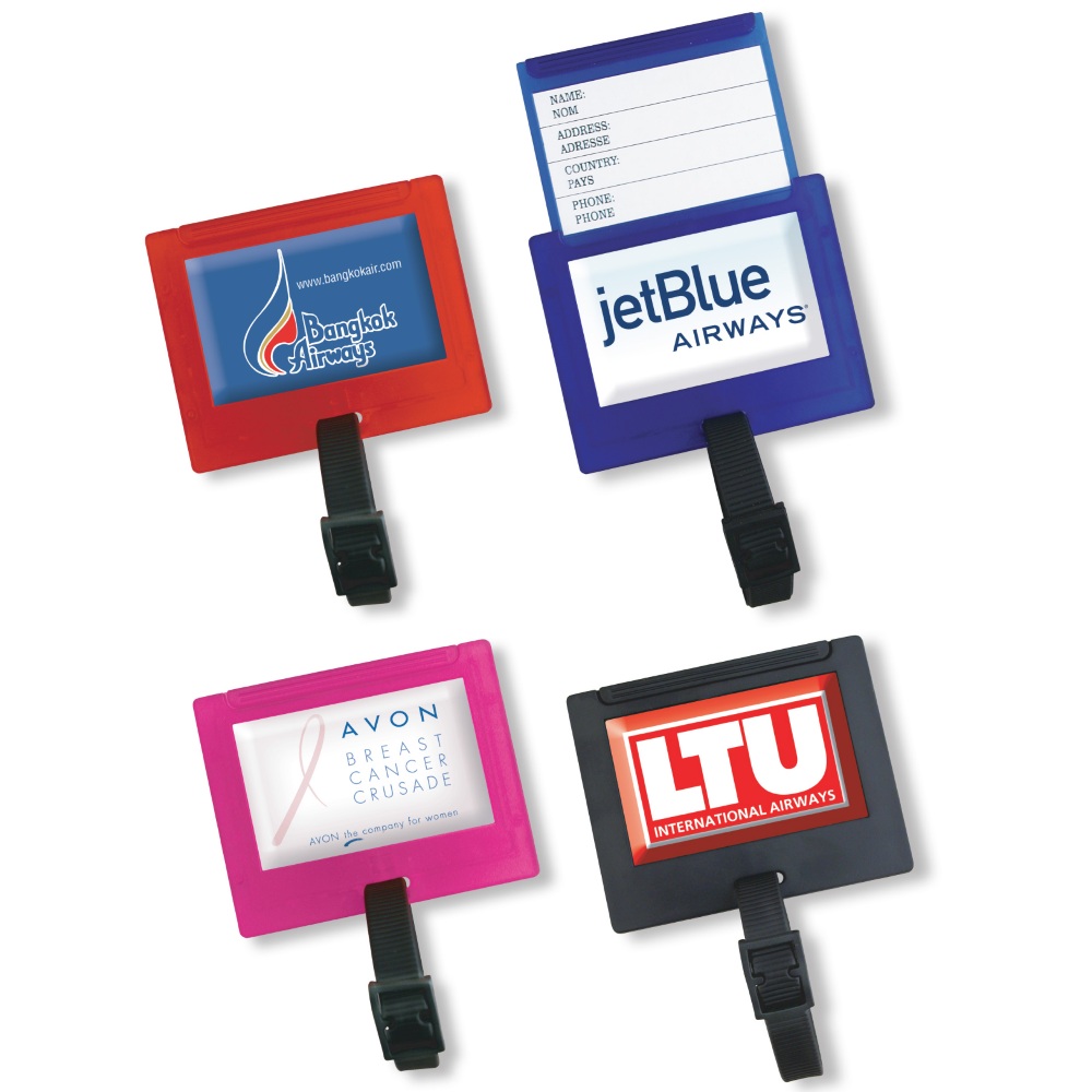 Luggage Tag w/ Dome Custom Printed Luggage Tag w/ Dome Custom Printed