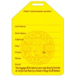 Logo Branded 3" x 4 1/2" Full Color Luggage Tag