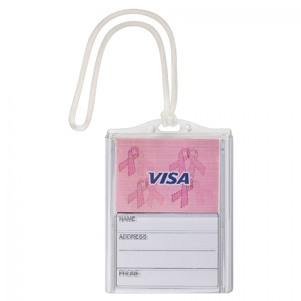 The Logo in Motion Bag Tag - Breast Cancer Awareness with Logo