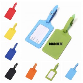 Soft PU Leather Luggage Tag with Logo