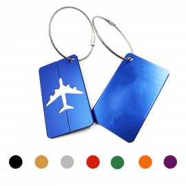 Custom Durable Airplane Aluminum Luggage Tag  Custom Durable Airplane Aluminum Luggage Tag