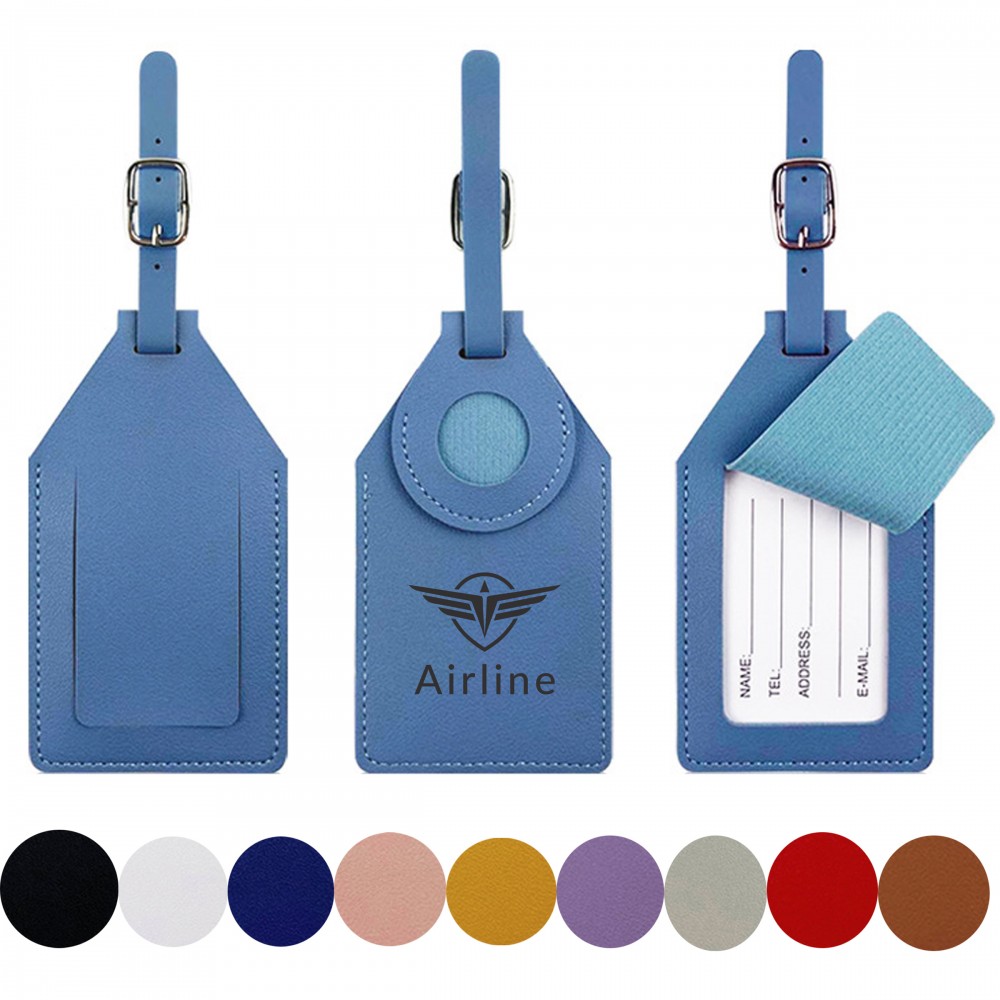 Personalized Tracker Leather Luggage Tag