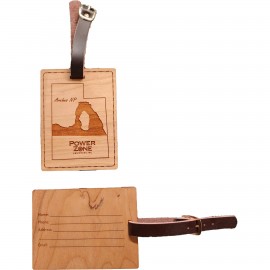 Hardwood State Luggage Tags with Logo