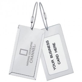 Personalized 2-1/4"x4" Stainless Steel Luggage Tag  Personalized 2-1/4"x4" Stainless Steel Luggage Tag