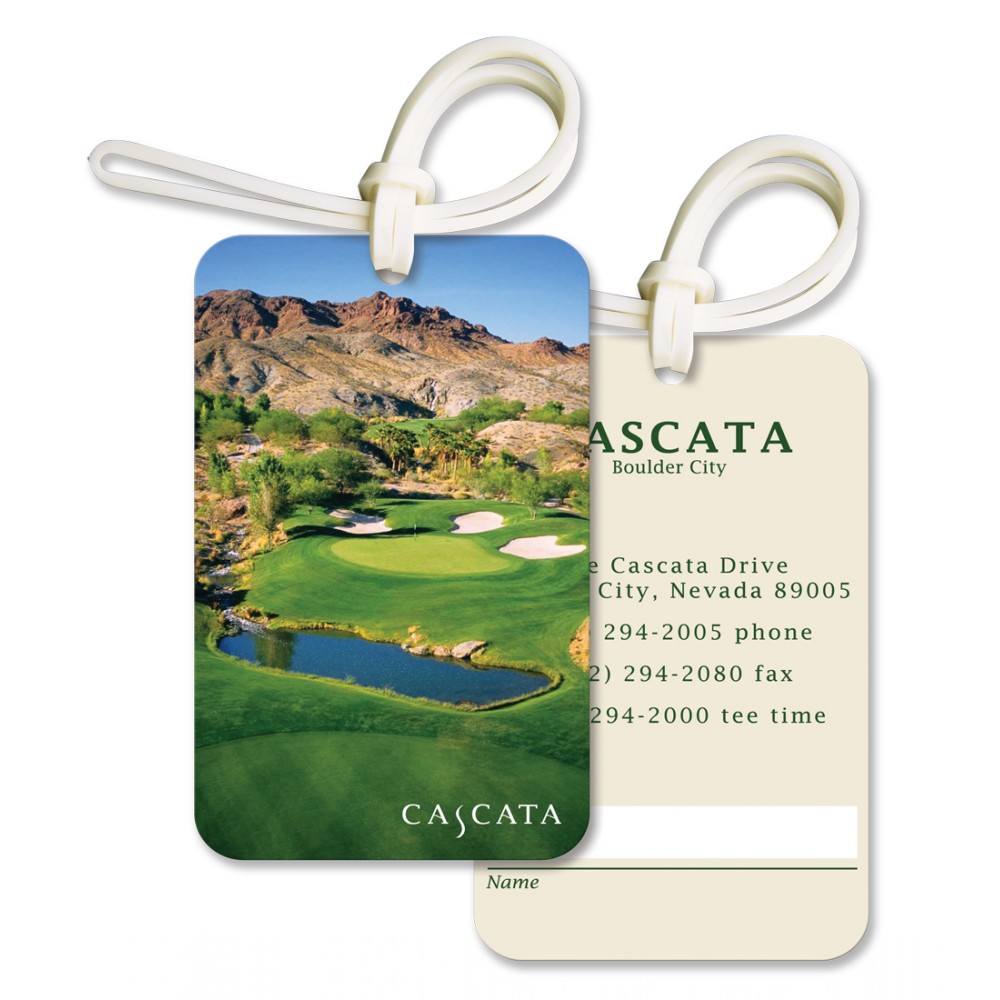 Large Rectangle Bag & Luggage Tag - Full Color with Logo Large Rectangle Bag & Luggage Tag - Full Color with Logo