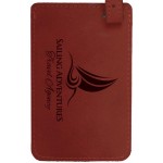 Luggage ID Tag - Rose, Leatherette Logo Branded