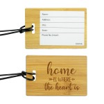 Custom Blt Bamboo Luggage Tag