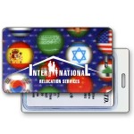 Lenticular 3D Image International Flags Luggage Tag (Custom) Logo Branded