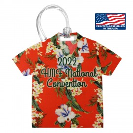 1 Side 4CP Dye Sub Fabric Custom Econo Bag Tag - 4 1/2" with Logo  1 Side 4CP Dye Sub Fabric Custom Econo Bag Tag - 4 1/2" with Logo